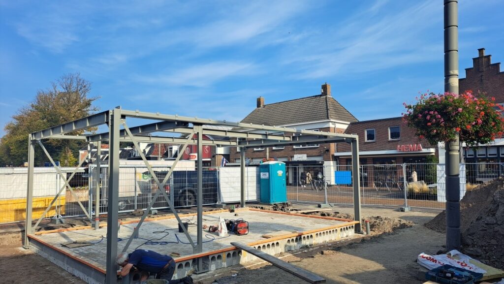 Staalconstructie in Stiens